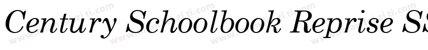 Century Schoolbook Reprise SSi Italic字体转换